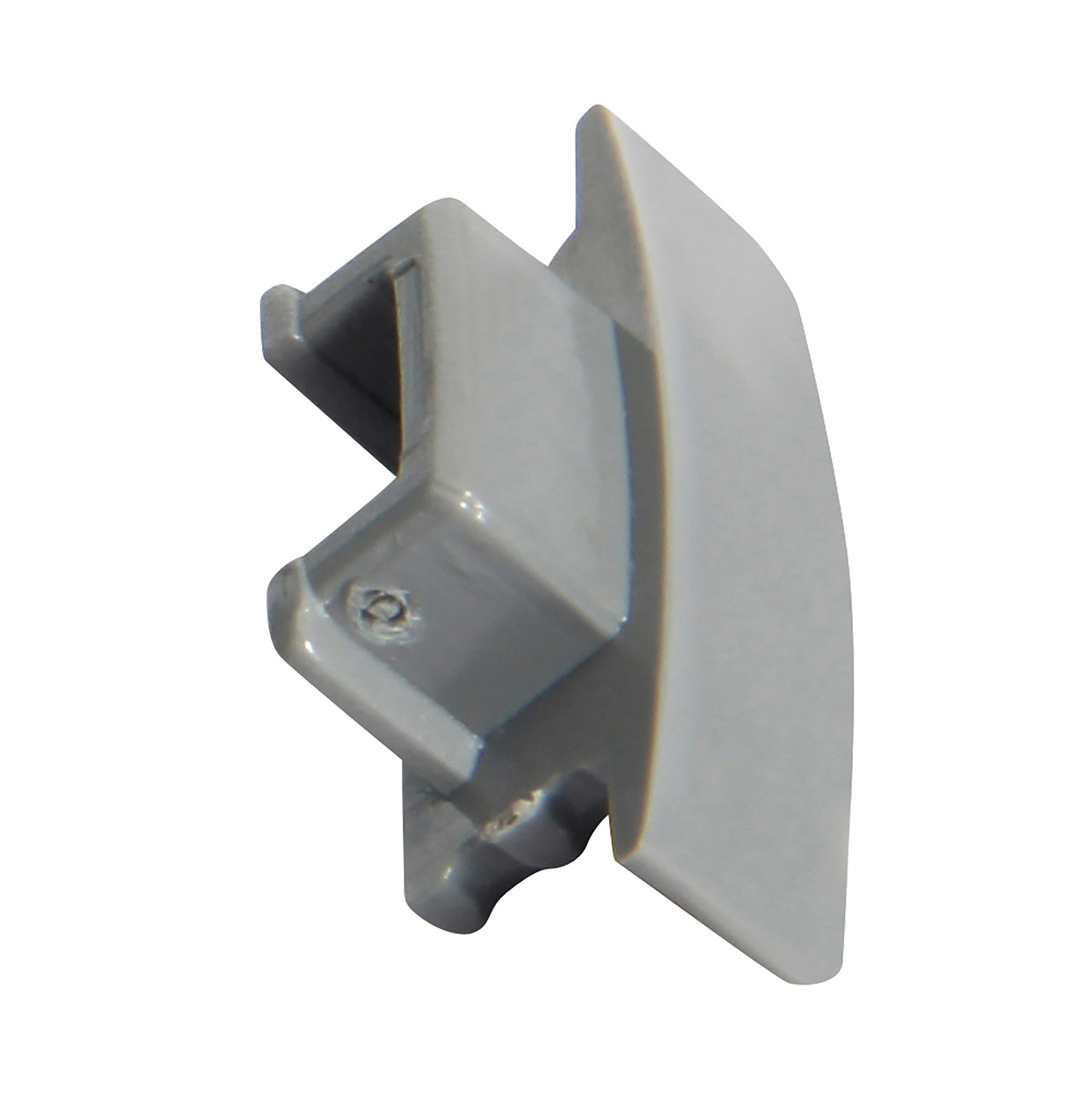 DA930022  Lin 1707R; (4 pcs) Grey Endcap Without Hole For DA900007; Polycarbonate Fireproof Material; 25x7mm